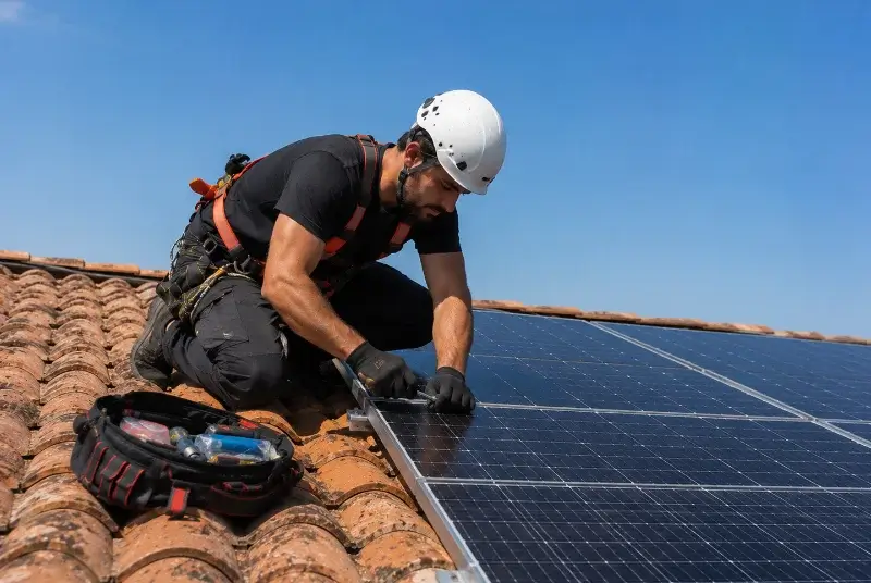 Maintenance et monitoring de panneaux solaires à Saurais