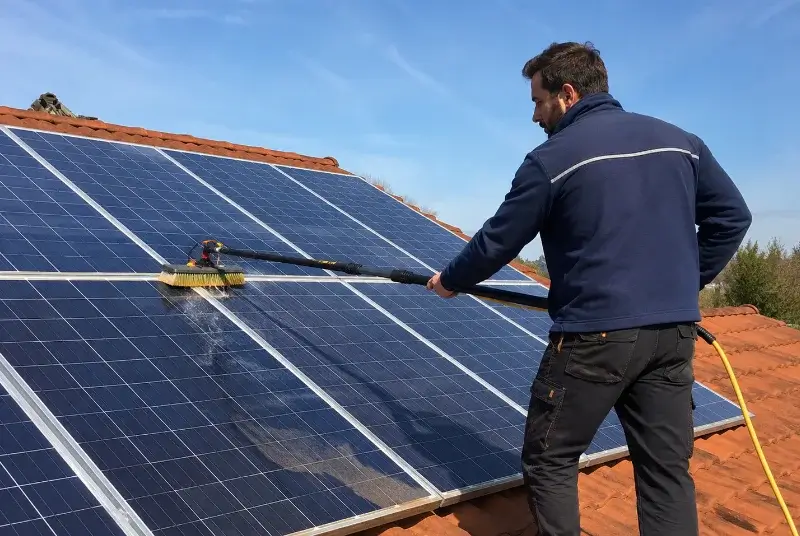 Nettoyage et entretien de panneaux solaires à Saurais